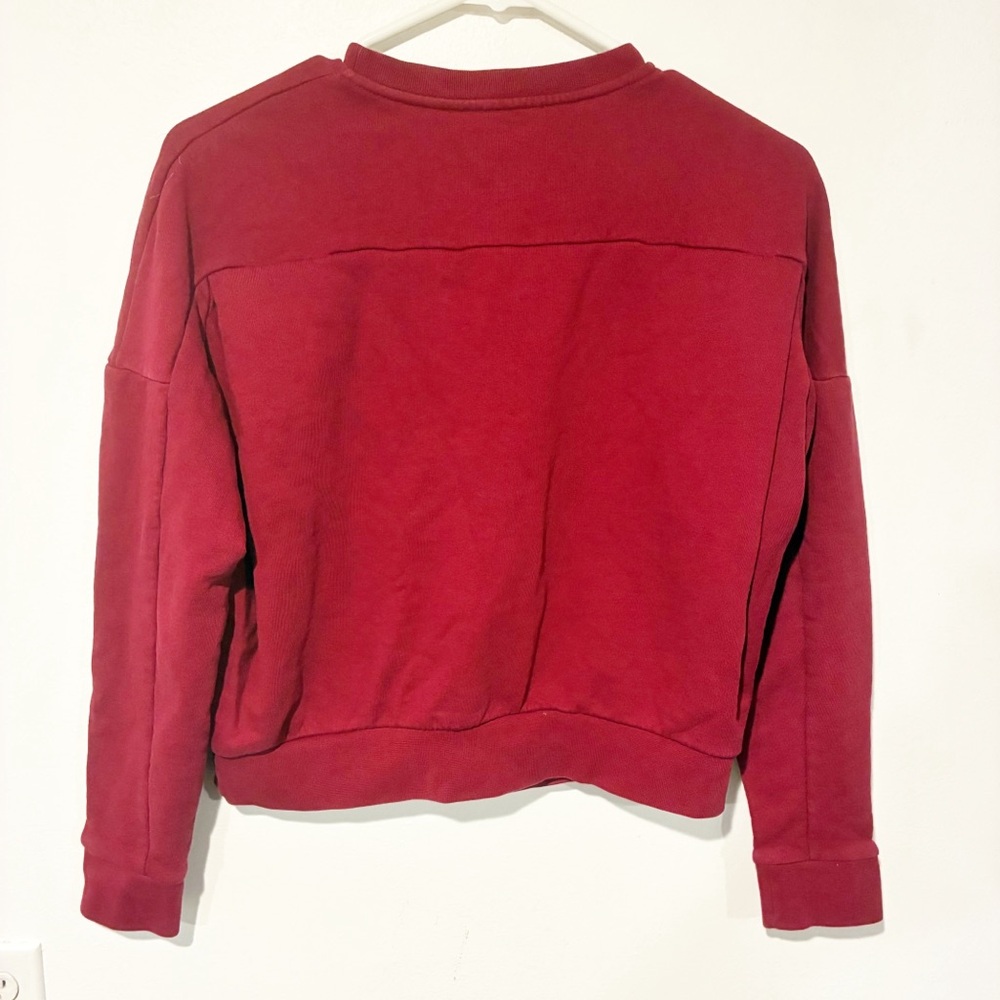Alexander‎ McQueen Red Paint Drip Graphic Sweatshirt Pullover Size 36 - Picture 6 of 6